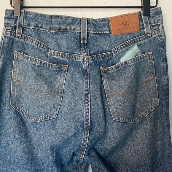 Ralph Lauren Women’s Patchwork Boyfriend Fit Blue Jeans - Picture 6 of 11